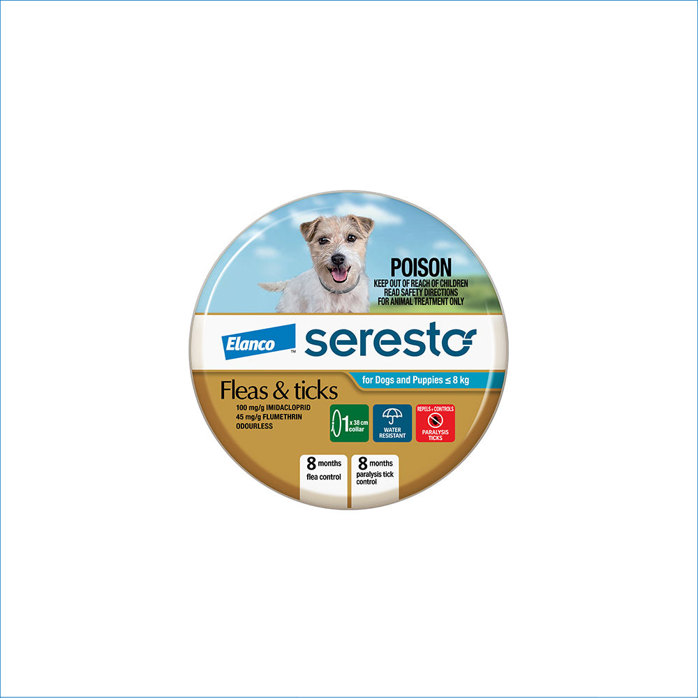 ADVANTAGE SERESTO SMALL DOG COLLAR - UP TO 8KG