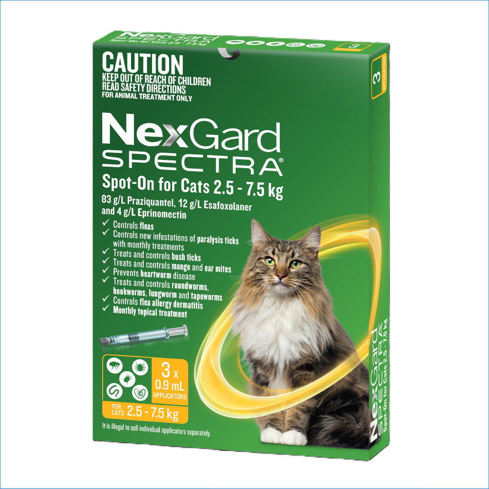 NEXGARD SPECTRA SPOT ON CAT 2.5-7.5KG