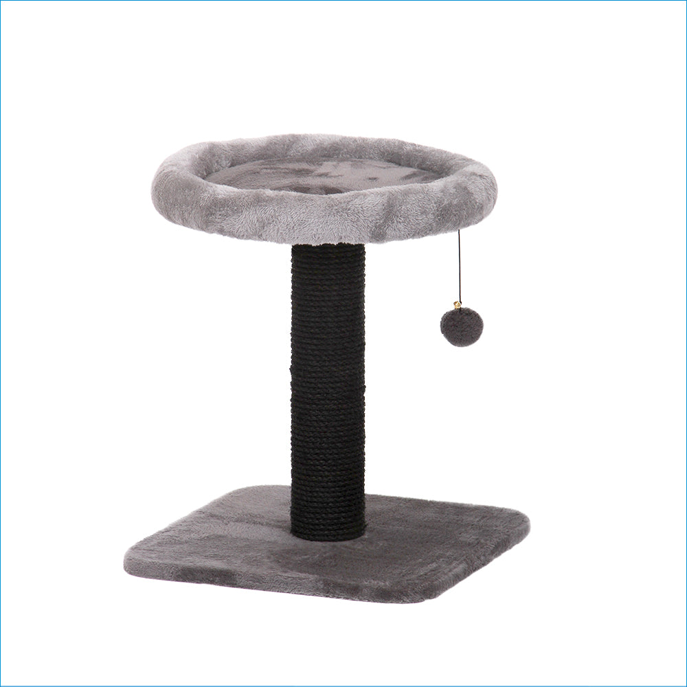 CATTITUDE CAT SCRATCH POST PLATFORM GREY