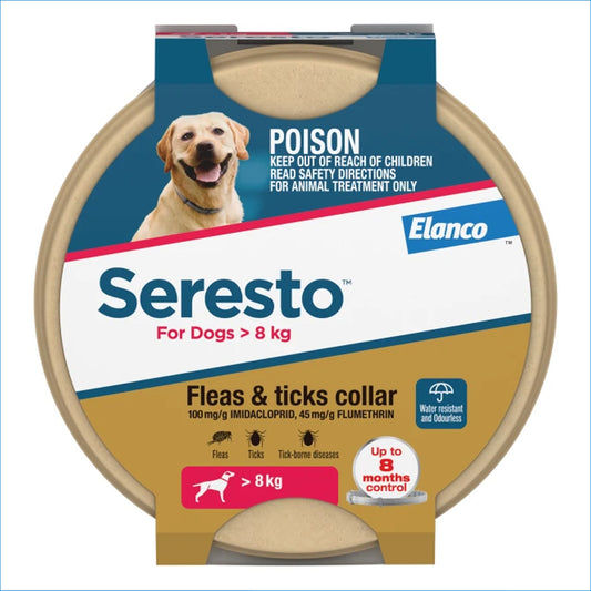 ADVANTAGE SERESTO LARGE DOG COLLAR - OVER 8KG