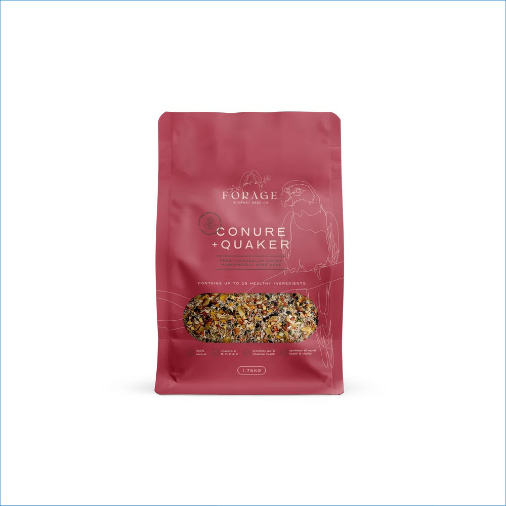 FORAGE GOURMET CONURE & QUAKER
