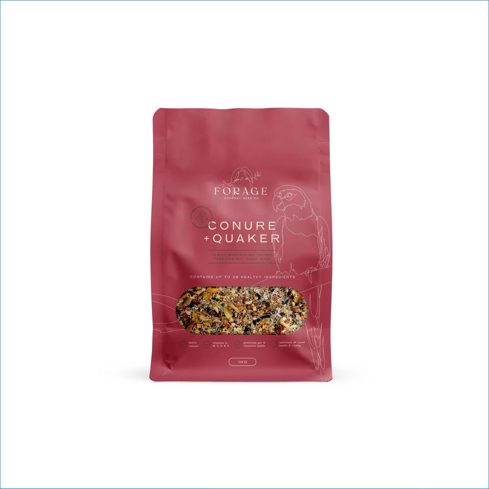FORAGE GOURMET CONURE & QUAKER