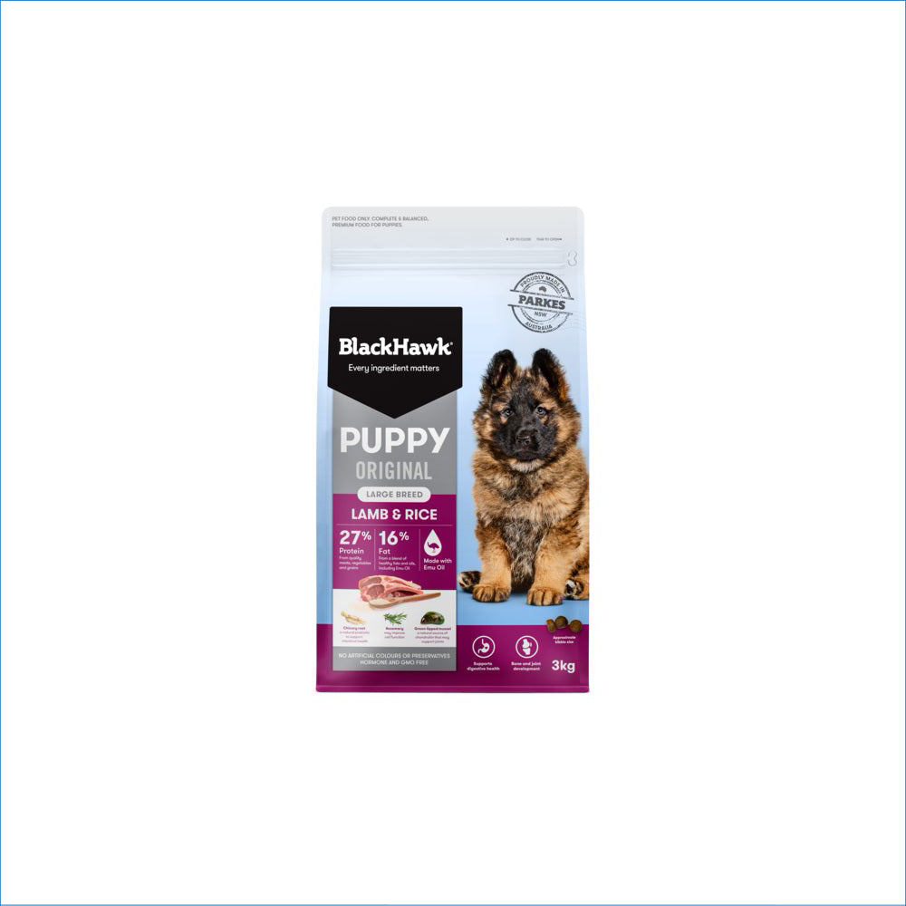 BLACK HAWK PUPPY LARGE BREED LAMB & RICE