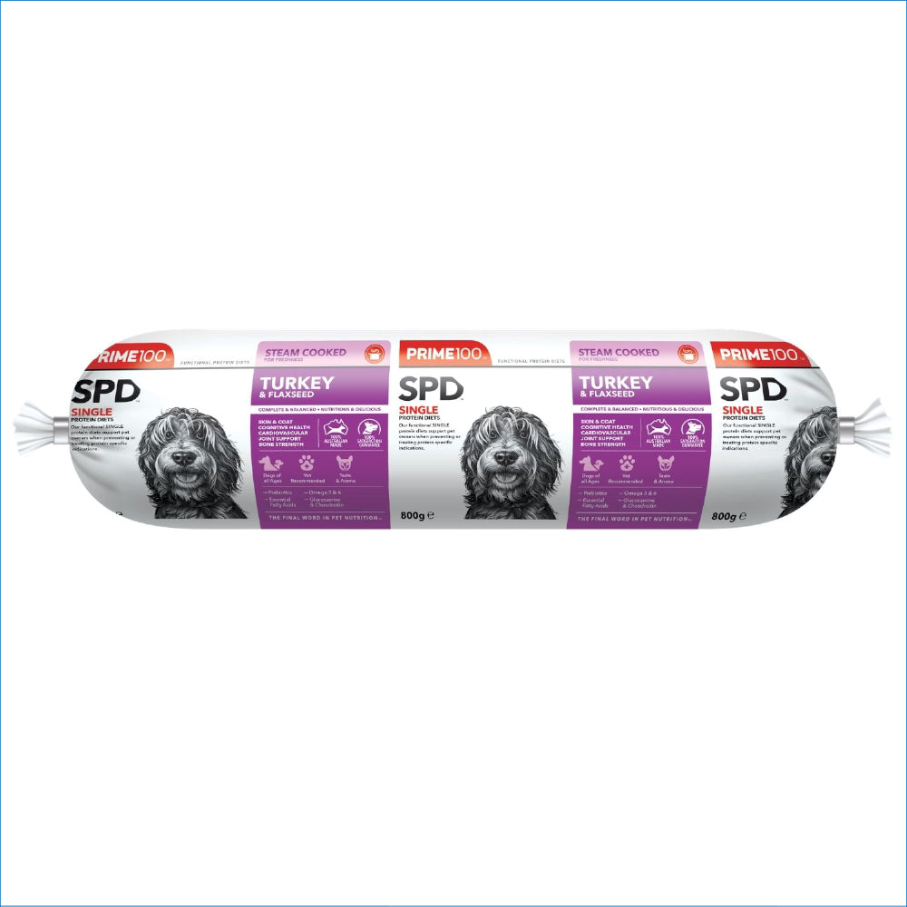 PRIME 100 SK-G TURKEY & FLAXSEED 800G