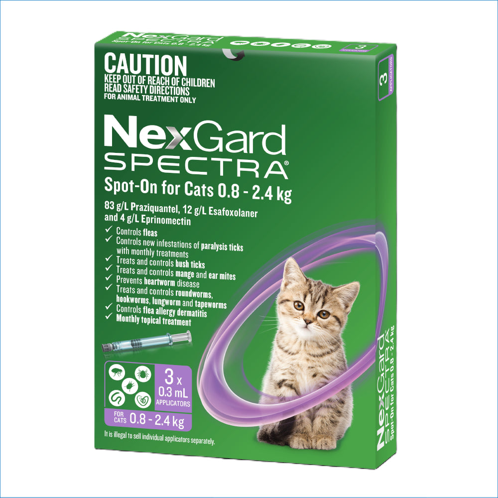 NEXGARD SPECTRA SPOT ON CAT .8-2.4KG