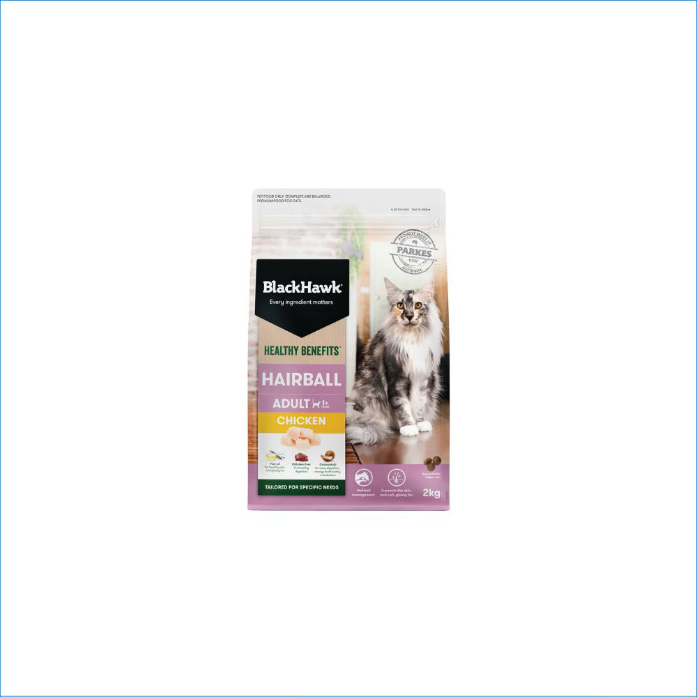 BLACK HAWK CAT HEALTHY BENIFITS HAIRBALL CONTROL CHICKEN