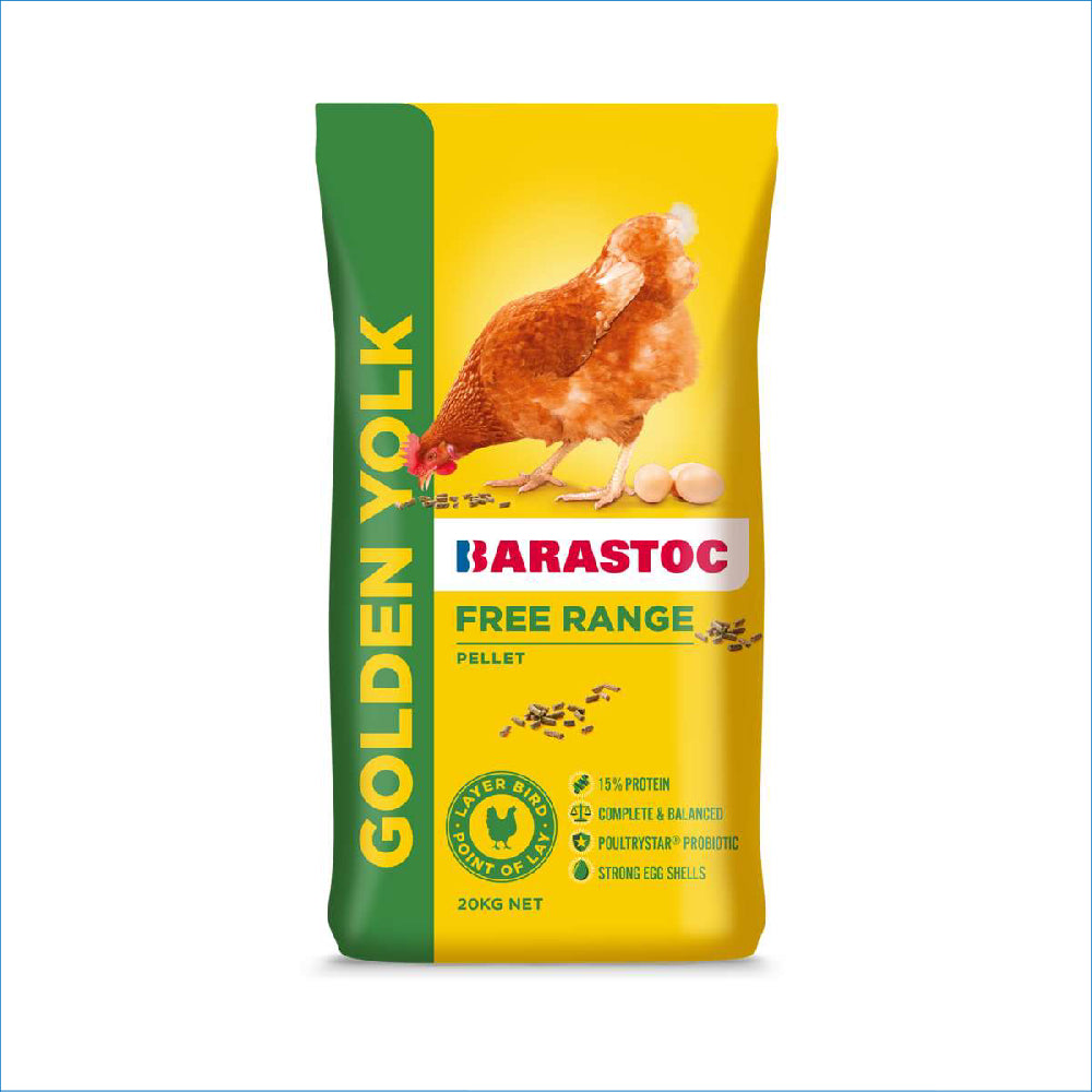 BARASTOC GOLDEN YOLK LAYER PELLET 20KG