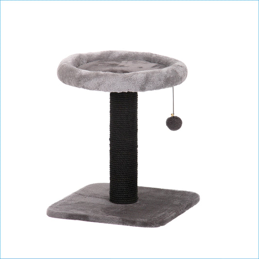 CATTITUDE CAT SCRATCH POST PLATFORM GREY